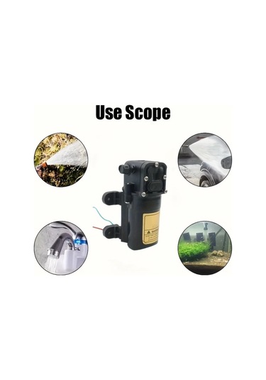 Xuweiwei 1pc 12v Dc Tarım Elektrikli Püskürtme Su Pompası Küçük Spreyleme Kendinden Emişli Diyaframlu Pestisit