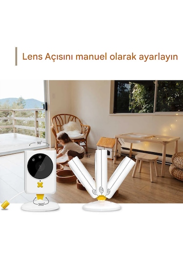 Bebek Dadı Güvenlik Kamerası İki Yönlü Konuşma Sıcaklık İzleme