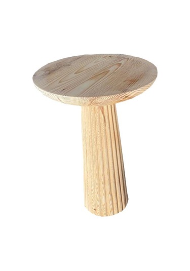 Çizgili Konik Mantar Sehpa (551384466)