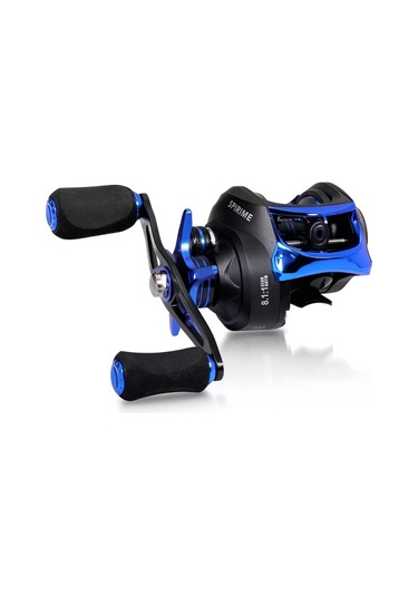 Fochsia Mavi Sağ El Sogay 8.1:1 Yüksek Hız Av Makinesi 17.6kg Çek Gücü Karbon Fiber Hafif Balıkçılık Makinesi