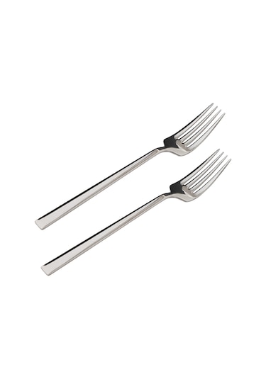 Mudo Home New Premıum Steel 2'li Yemek Çatalı Gümüş