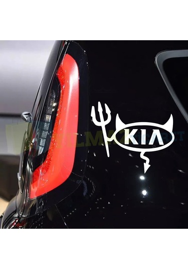 Kia Logo Şeytan Yan Cam Oto Sticker Araba Yapıştırma Çıkartma