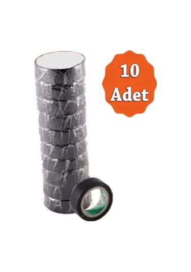 Elektrik Bandı İzola Bant 10 Adet Bant Elektrikçi Bantı İzole