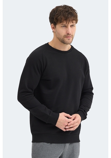 Slazenger Nadav Erkek Siyah Sweatshırt Siyah
