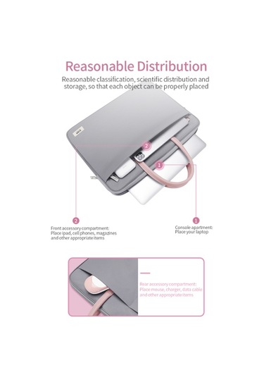 Bubm Ayı Askılı Dizüstü Bilgisayar Çantası Büyük Kapasiteli Çizilmeye Dayanıklı Dayanıklı Taşıması Kolay Hafif Ve İnce Mavi 14 İnç MAVİ