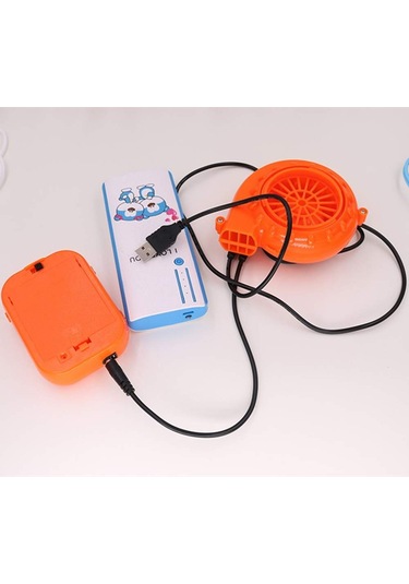 4xaa Kuru Pil Veya Usb İle Güçlendirilen Maskot Kafası Şişme Kostüm Fan 6v İçin Mini Fan Üfleyici