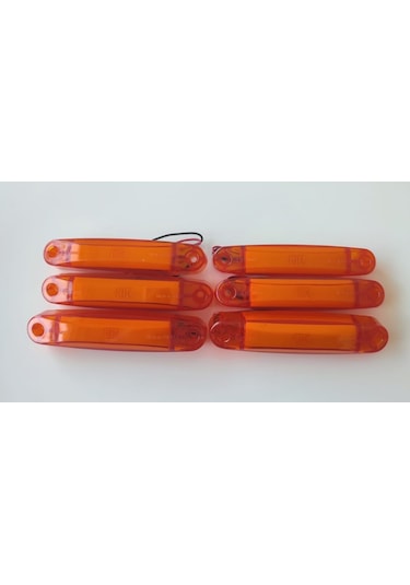 6 Adet Kalın Neon Led Lamba Turuncu 12-24 Volt