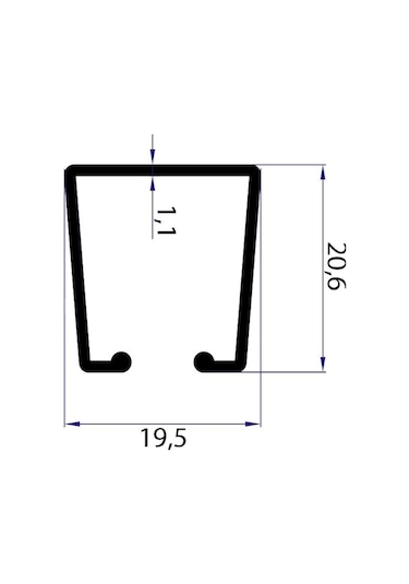 Rustik Perde Askısı İçin Alüminyum Ray (Tekli Korniş) (277829912)