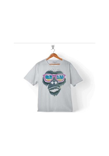 Maymun Gözlüklü Monkey Glasses Çocuk Tişört 001