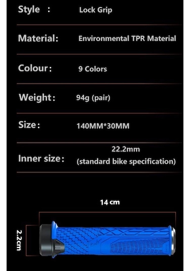 Enlee Mtb Bmx Silikon Bisiklet Elcik Kaymaz Yapı 140 Mm Bisiklet Elciği Kolay Kavrama Gold Sarı Sarı