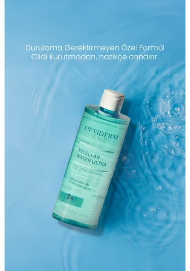 Optiderm Micellar Yüz Ve Makyaj Temizleme Suyu 400 Ml