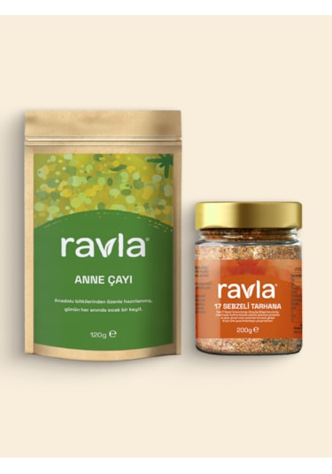 2'li Ürün - Ravla Anne Çayı 120g / Ravla 17 Sebzeli Tarhana 200g
