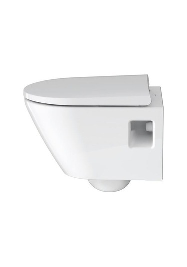 Duravit D-neo Rimless Kanalsız Asma Klozet, Kısa Yavaş Kapanır Kapak Dahil 2587390075 Beyaz