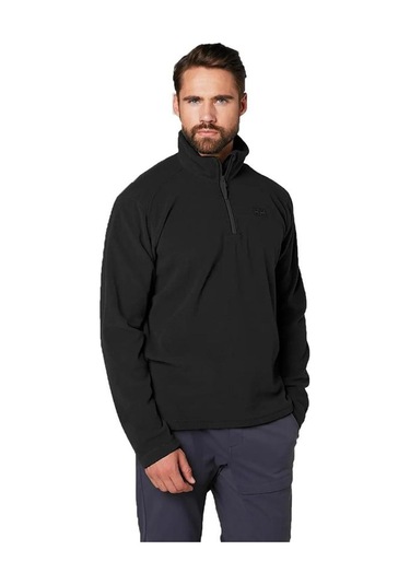 Helly Hansen Hh Erkek Siyah Mount Polar Fleece Erkek Yarım Fermua