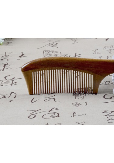Lemestar Sandalwood Doğal Saç Tarakası - El Yapımı 20cm Saç Bakımı Aletleri