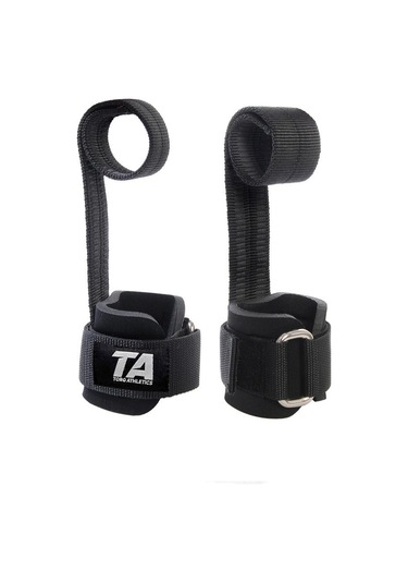 Torq Athletics Big Grip Pro Lifting Straps 2'li - Siyah Siyah