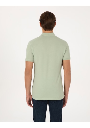 Pierre Cardin Erkek Çağla Tişört Basic 50325323-vr016 Yeşil