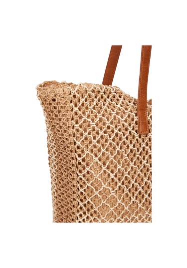 Pierre Cardin Kadın Hasır Omuz Çantası 05pc25y1502 Naturel