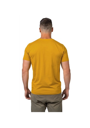 Hannah Ravi Baskılı Erkek T-shirt Sarı