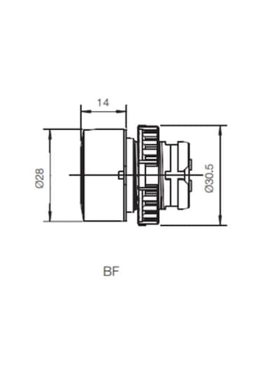 Weg Csw-bf4-10000000-3vf Yaylı Buton 1na Start Butonu Mavi