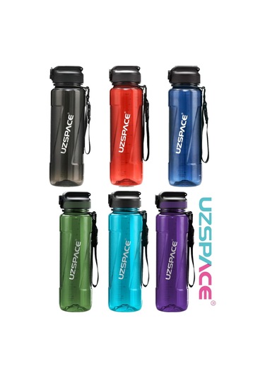 Uzspace Fiftyfifty Pipetli 1000ml -büyük Boy- Tritan Su Matarası 001