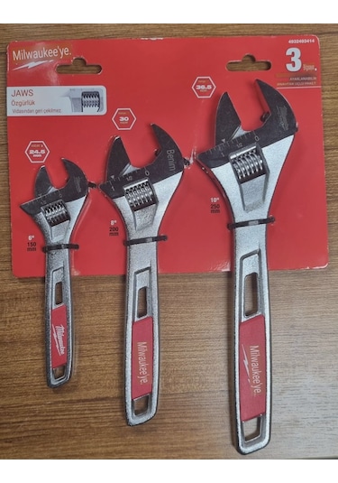Milwauke Kurbağcık Seti 3 Lü 150/200/250 T4932493414