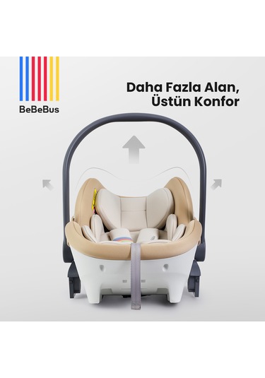 Bebebus Cocoon+ Pro Bebek Oto Koltuğu Kızaklı Gold Türkiye Garantili