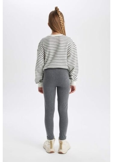 DeFacto Kız Çocuk Tayt B7786A8NSAR162 Antrasit