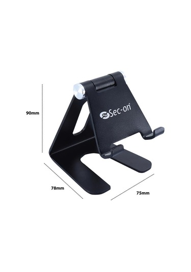 Sc-500 Katlanabilir Alüminyum Masaüstü Telefon Tablet Standı Siy SİYAH,GRİ