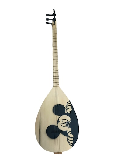 Cura Mickey Mouse Desenli Uzun Sap Çocuk Sazı Tam Set