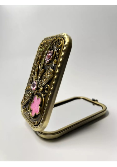 Mama Karma Cep Aynası Katlanabilir Hediye 226721606 Altın Rengi