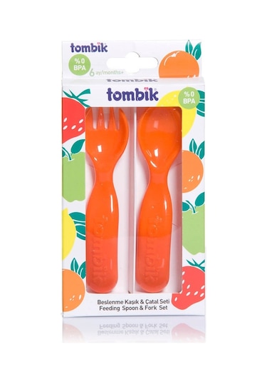 Tombik Kaşık-Çatal Seti Portakal