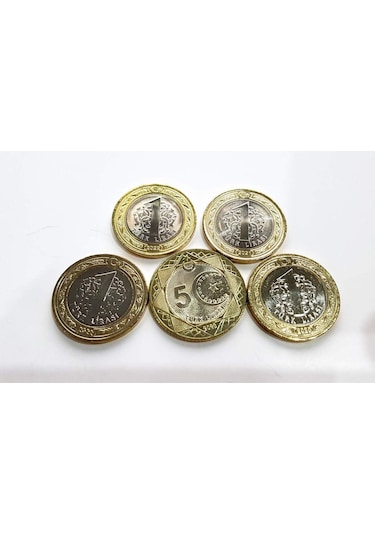 T.c.yeni 5 Tl Çanakkale Gaziantep Ayasofya 100.yıl Taarruz 1 Tl Set Çil