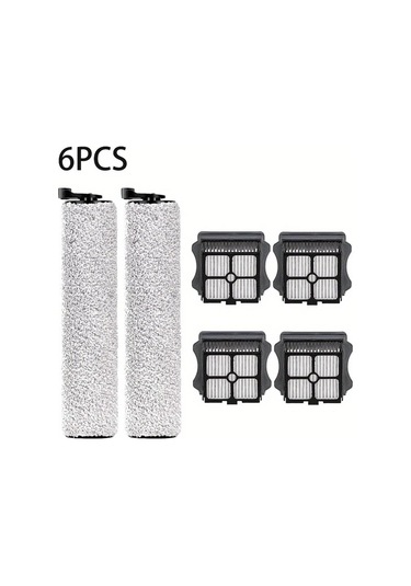 Honeybeeshop 6 Adet Tineco İfloor 3 Floor One S3 Rulo Fırçası Hepa Filtreli Kablosuz Islak Kuru Zemin Yıkama Makinesi Aksesuarları