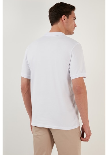 Buratti Regular Fit Pamuklu Erkek Polo Yaka T Shirt 5902141 Beyaz