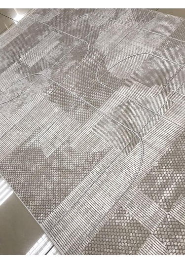 Merinos Halı Ritim 73339 071 Serisi Salon Oturma Yatak Odası Halısı Kahverengi - Bej