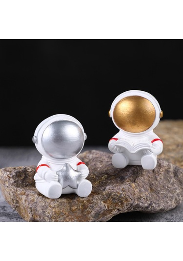 Neevoyu Uzaylı Kitap Okuyan Dekoratif Figür - Abs Malzeme Ev Dekoru Ornamenti