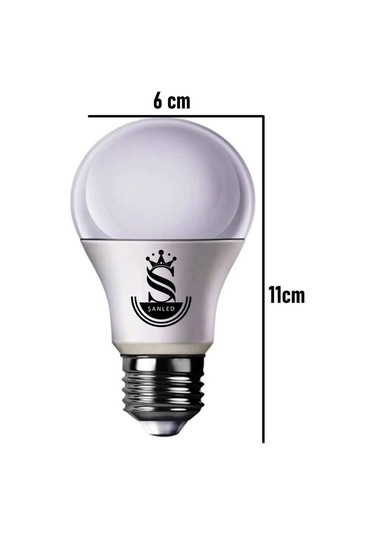 10w Tasarruflu Beyaz Renk Led Ampul-1-2-4-6-10-50-100 Adettir 2'li Beyaz Işık E27 Led Ampul 10 Watt