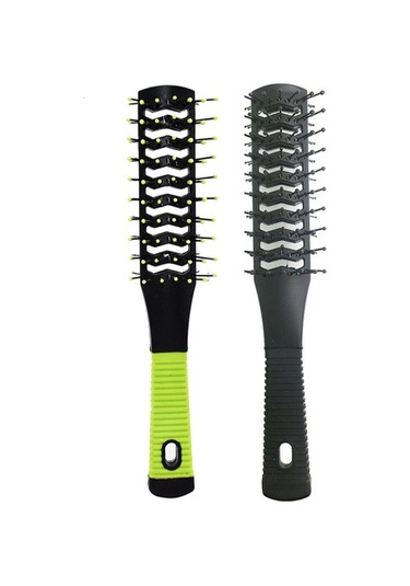 Plastik Kaburga Tarağı Çift Taraflı Tarak İç Toka Şekli Pürüzsüz Saç Tarağı İçi Boş On Sıralı Tarak Erkek Yağı Kafa Arka Saç Tarağı