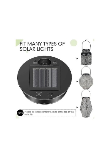 Bloomnest 6 Adet Güneş Enerjili Fener Parçaları - Out G883 Asorti, Led Güneş Paneli Fener Kapak Işıkları, Dış Mekan Uyumlu Asorti Çok Renkli