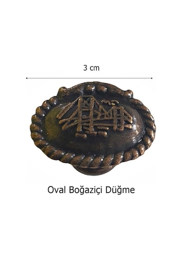 Eymenyapimarket Mobilya Dolap Kulp Düğme Eskitme Tek Vidalı Bakır