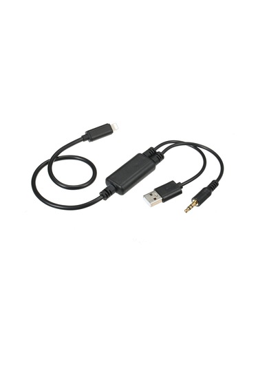 Xiyyadms Bmw 2004-2013 Usb/aux Medya Bağlantı Kablosu - İphone 6/7/8/x/xr/xs Max, İpod Nano 7/touch 5 İçin Yerine Geçici Plastik Siyah Kabel