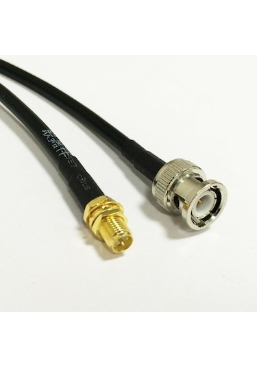 BNC Erkek - RP SMA Dişi Anten Uzatma Kablosu 1 Metre