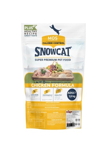 Snow Cat Plus Düşük Tahıllı Tavuklu Yetişkin Kedi Maması 1500 G