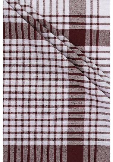 Pamuklu Bordo Renkli Pöti Kareli 4'lü Kurulama Bezi, Beslenme Örtüsü, Servis Peçetesi