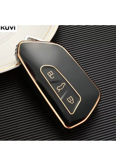 Volkswagen Tayron 2025 Anahtar Kılıfı Siyah-gold