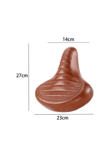 Suntek Bisiklet Sele Yastık Yol Selesi Pu Bellek Kahverengi