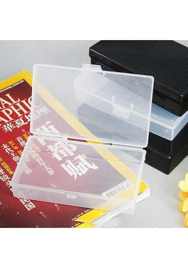 Ganzhoushop Taşınabilir Şeffaf Kalem Düzenleyici Tutucu Kozmetik Saklama Kutusu 5.31' X 3.22' X 1.18' Ofis Yurt Banyo Mutfak Beyaz