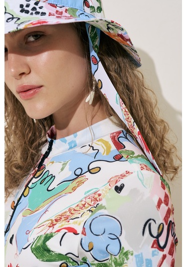 Bağlamalı Bucket Şapka Summer Summer