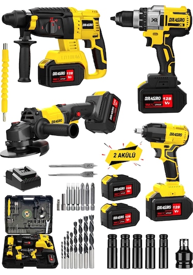 Dragro 128v3 4x2 S 128 V 4'lü Set Kırıcı Somun Taş